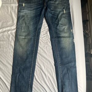 Dolce & Gabbana Distressed Indigo Slim Jeans